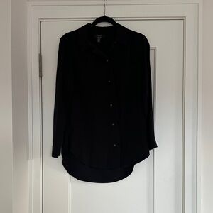 AYR Classic Black Silk Shirt - DISCONTINUED